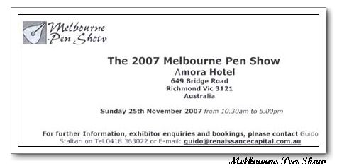 Melbourne Pen Show
